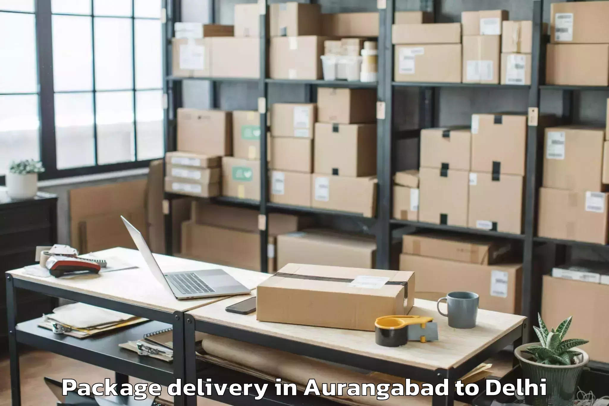 Trusted Aurangabad to Sarojini Nagar Package Delivery